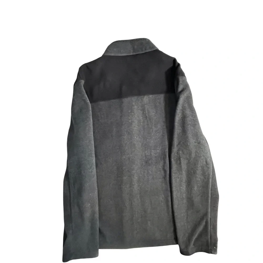 Tommy‎ Hilfiger Colorblock Fleece Jacket Men's XL – Charcoal/Black – NWT